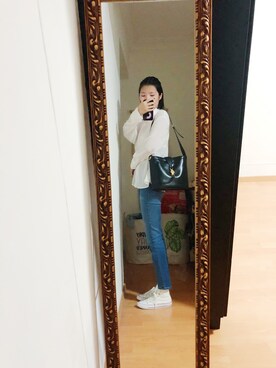 「MOCKBERG（モックバーグ）のアイテム」を使った、CAMIECAMIEさん（レディース・165cm）の秋コーディネート