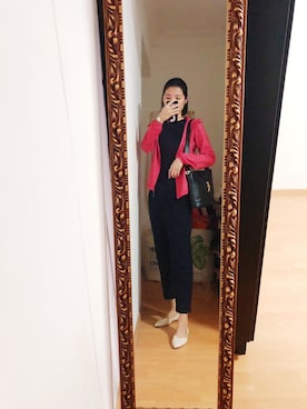 「MOCKBERG（モックバーグ）のアイテム」を使った、CAMIECAMIEさん（レディース・165cm）の秋コーディネート
