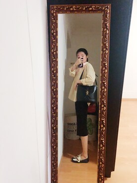 「MOCKBERG（モックバーグ）のアイテム」を使った、CAMIECAMIEさん（レディース・165cm）の秋コーディネート