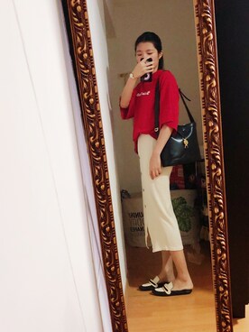 「MOCKBERG（モックバーグ）のアイテム」を使った、CAMIECAMIEさん（レディース・165cm）の秋コーディネート