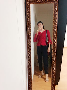 「MOCKBERG（モックバーグ）のアイテム」を使った、CAMIECAMIEさん（レディース・165cm）の冬コーディネート