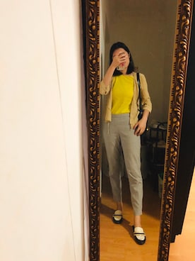 「MONKI（モンキ）のアイテム（アンサンブル）」を使った、CAMIECAMIEさん（レディース・165cm）の春コーディネート