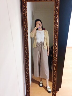 「MONKI（モンキ）のアイテム（ノーカラージャケット）」を使った、CAMIECAMIEさん（レディース・165cm）の夏コーディネート