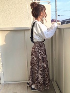 「bodurine（ボドゥリネ）のアイテム」を使った、fuwa.さん（レディース・152cm）の春コーディネート