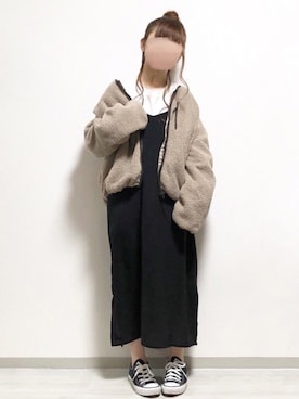 「Ifuru（イフル）のアイテム（ブルゾン）」を使った、fuwa.さん（レディース・152cm）の秋コーディネート