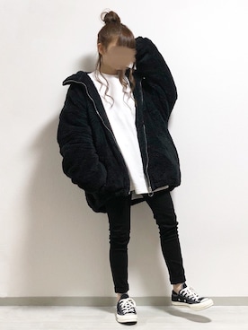 「STARTING OVER」｜「アイテム（ブルゾン）」を使った、fuwa.さん（レディース・152cm）の秋コーディネート