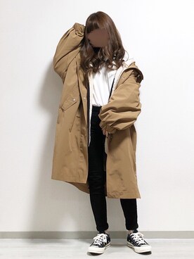 「moment+」｜「アイテム（その他）」を使った、fuwa.さん（レディース・152cm）の秋コーディネート