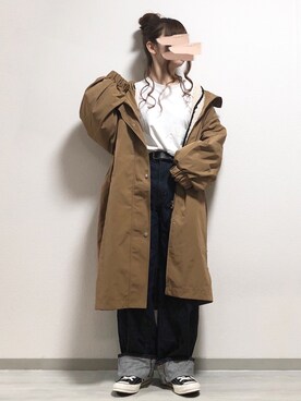 「moment+」｜「アイテム（その他）」を使った、fuwa.さん（レディース・152cm）の秋コーディネート