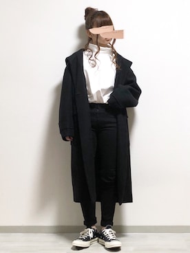 「FREE'S MART（フリーズマート）のアイテム（その他アウター）」を使った、fuwa.さん（レディース・152cm）の秋コーディネート