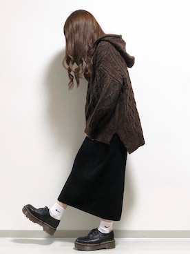 「ZOZOでしか買えない」｜「アイテム（その他）」を使った、fuwa.さん（レディース・152cm）の冬コーディネート