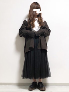 「INTER FACTORY（インターファクトリー）のアイテム（その他アウター）」を使った、fuwa.さん（レディース・152cm）の冬コーディネート