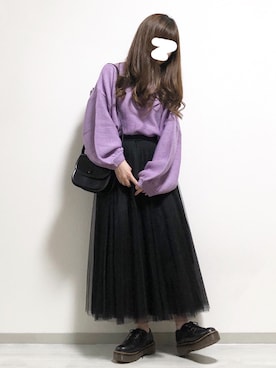 「ZOZOでしか買えない」｜「アイテム（その他）」を使った、fuwa.さん（レディース・152cm）の冬コーディネート