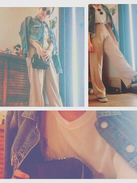 「EMODA（エモダ）のアイテム（スラックス）」を使った、nacchunさん（レディース・163cm）の春コーディネート