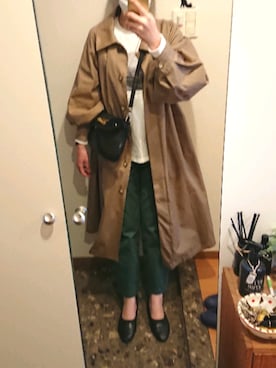 「manonfripes（マノンフリップ）のアイテム」を使った、リーダーさん（レディース・165cm）の春コーディネート
