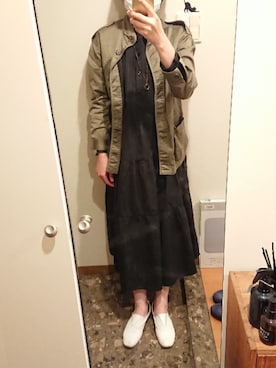 「アイテム（ワンピース/ドレス）」を使った、リーダーさん（レディース・165cm・40代）の春コーディネート