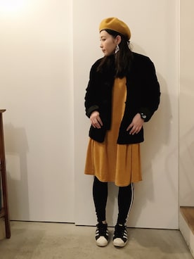 「UNITED ARROWS & SONS（ユナイテッドアローズアンドサンズ）のアイテム（その他アウター）」を使った、CA★RIさん（レディース・163cm）の冬コーディネート