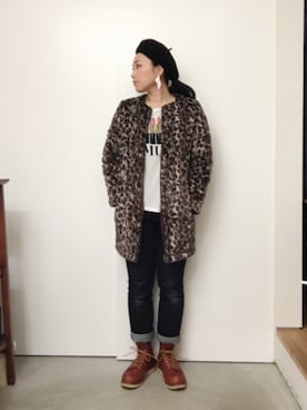 「レッドウィング」｜「アイテム（その他アウター）」を使った、CA★RIさん（レディース・163cm）の秋コーディネート