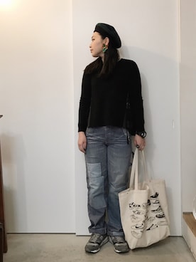 「FREE'S MART（フリーズマート）のアイテム（アクセサリー）」を使った、CA★RIさん（レディース・163cm）の冬コーディネート