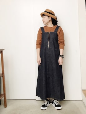 「hummel（ヒュンメル）のアイテム（スニーカー）」を使った、CA★RIさん（レディース・163cm）の春コーディネート