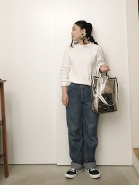 「hummel（ヒュンメル）のアイテム（スニーカー）」を使った、CA★RIさん（レディース・163cm）の春コーディネート