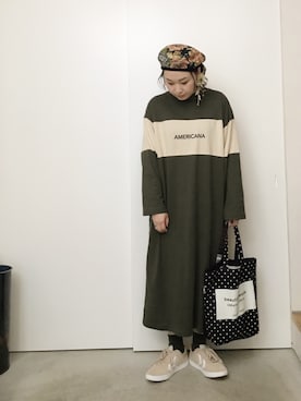 「Another Edition（アナザーエディション）のアイテム（ハンチング/ベレー帽）」を使った、CA★RIさん（レディース・163cm）の秋コーディネート