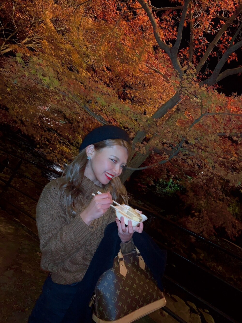 aki さんの（香嵐渓だからベレー帽かなって！）を使ったコーディネートの1枚目の写真