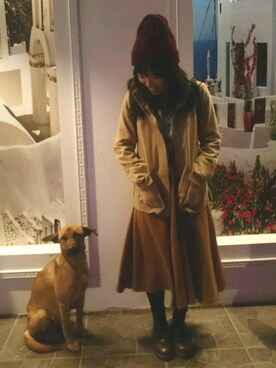 「アイテム（その他アウター、ゴールド系）」を使った、CH. さん（レディース・152cm）の春コーディネート