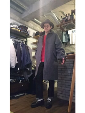 「Com2ons Code（コモンスコード）のアイテム」を使った、omiさん（メンズ・172cm）の冬コーディネート