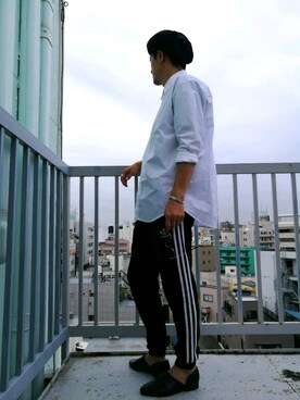 「SENSE OF PLACE by URBAN RESEARCH（センスオブプレイスバイアーバンリサーチ）のアイテム（ハンチング/ベレー帽）」を使った、omiさん（メンズ・172cm）の夏コーディネート