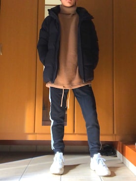 「アイテム（ブルゾン）」を使った、レイジさん（メンズ・163cm・10代）の冬コーディネート