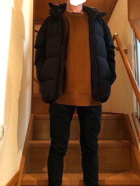 「AIR MAX」｜「アイテム（ナイロンジャケット）」を使った、レイジさん（メンズ・163cm）の秋コーディネート
