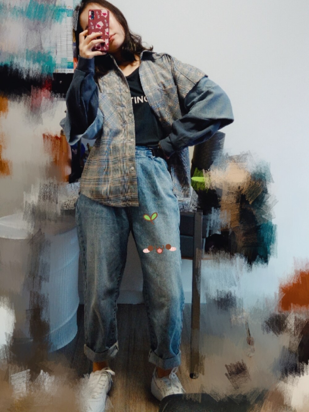 「ootd、TODAYFUL、daily look、日常、bf style、休闲、简约」｜「NIKEのアイテム（スニーカー、ホワイト系）」を使った、Jeldaaaさん（レディース・163cm）の夏コーディネートの1枚目の写真
