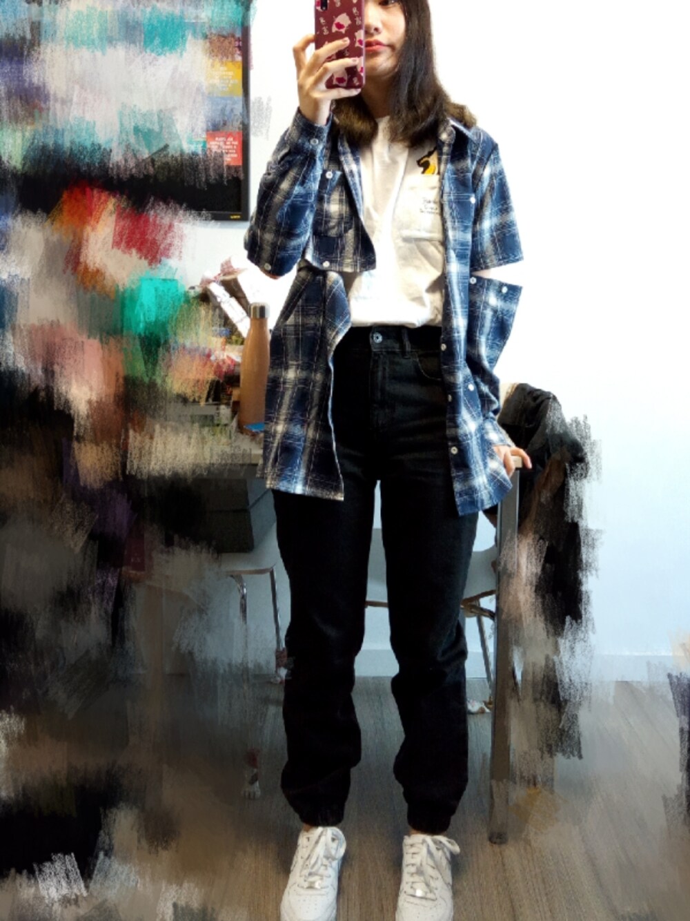 「ootd、daily look、TODAYFUL、日常、出街look、summer」｜「JIN STUDIOSのアイテム（その他アウター、ブルー系）」を使った、Jeldaaaさん（レディース・162cm）の夏コーディネートの1枚目の写真