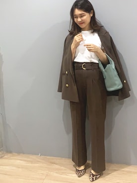 「Daniella&GEMMA（ダニエラアンドジェマ）のアイテム」を使った、いつたけさん（レディース・155cm）の秋コーディネート