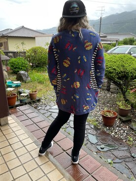 「HALFMAN（ハーフマン）のアイテム」を使った、toyota62さん（レディース・152cm）の春コーディネート