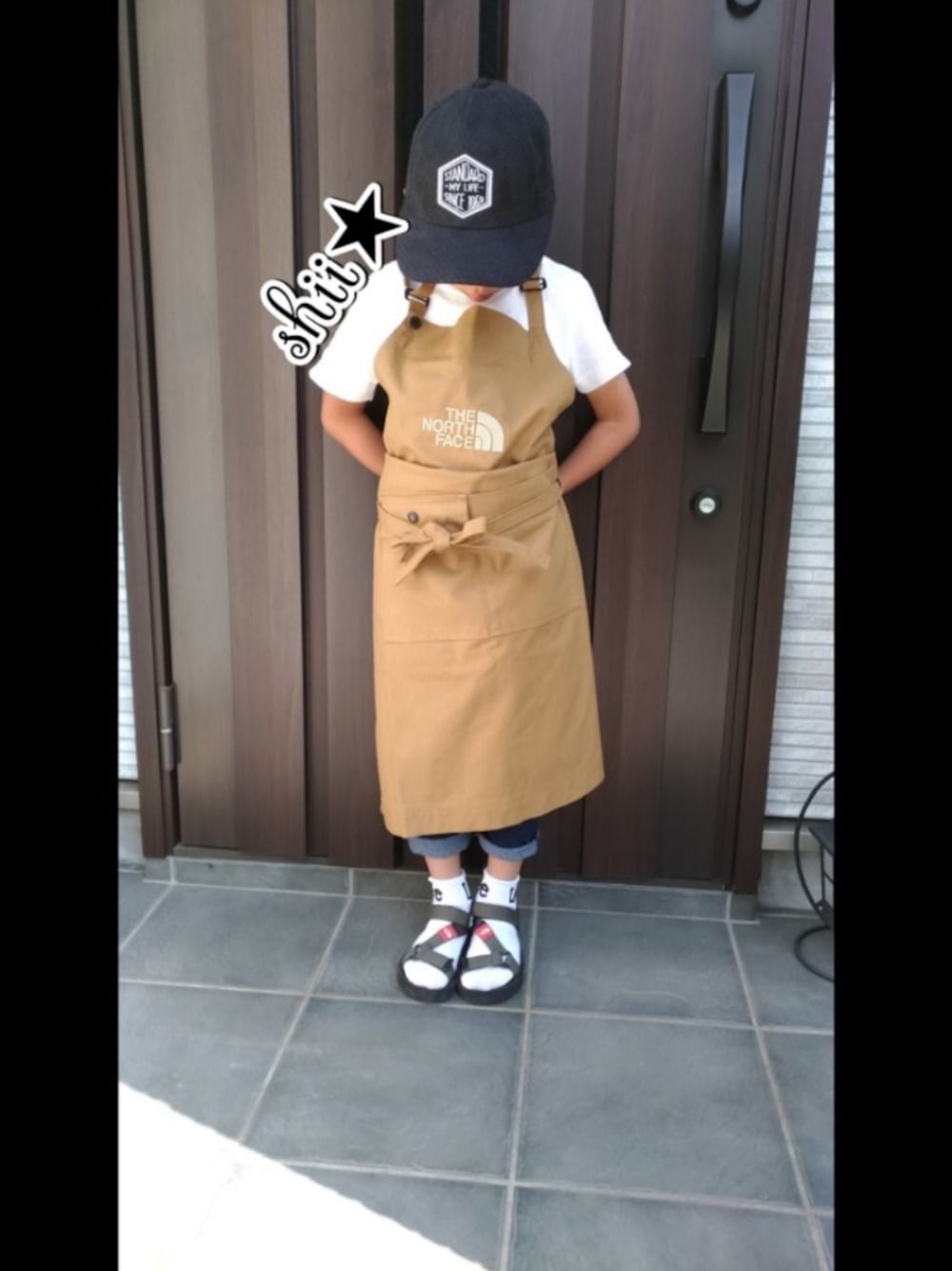 THE NORTH FACEのエプロン（ベージュ系）を使った人気ファッション