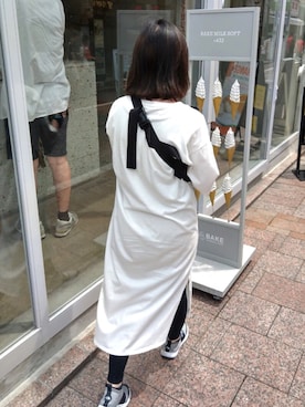 「Gregory」｜「アイテム（ワンピース/ドレス）」を使った、んたそさん（レディース・161cm）の夏コーディネート
