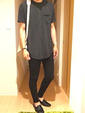 「ブレスレット」｜「アイテム（スリッポン）」を使った、hirotakaさん（メンズ・173cm）の夏コーディネート