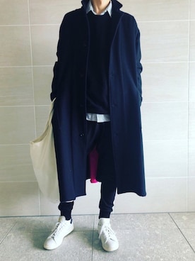 「SOPHNET.（ソフネット）のアイテム（ダウンジャケット/コート）」を使った、hirotakaさん（メンズ・173cm）の冬コーディネート