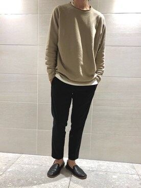 「marka（マーカ）のアイテム（スウェット）」を使った、hirotakaさん（メンズ・173cm）の春コーディネート
