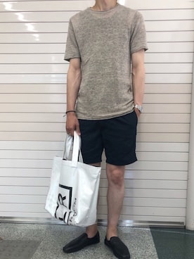 「ONE DAY KMC （ワンデイケーエムシー）のアイテム」を使った、hirotakaさん（メンズ・173cm）の夏コーディネート