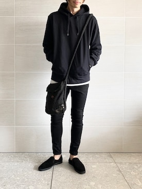 「ADAM ET ROPE'（アダムエロペ）のアイテム（スリッポン）」を使った、hirotakaさん（メンズ・173cm）の秋コーディネート