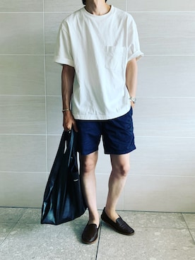 「SABLE CLUTCH（セーブルクラッチ）のアイテム」を使った、hirotakaさん（メンズ・173cm）の夏コーディネート