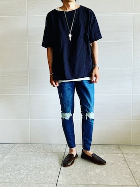 「SABLE CLUTCH（セーブルクラッチ）のアイテム」を使った、hirotakaさん（メンズ・173cm）の夏コーディネート