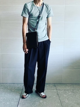 「SABLE CLUTCH（セーブルクラッチ）のアイテム」を使った、hirotakaさん（メンズ・173cm）の夏コーディネート