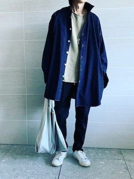 「marka（マーカ）のアイテム（スウェット）」を使った、hirotakaさん（メンズ・173cm）の秋コーディネート