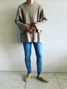 「ワッフル」｜「アイテム（その他シューズ）」を使った、hirotakaさん（メンズ・173cm）の春コーディネート