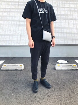 「lot holon（ロットホロン）のアイテム（パンツ）」を使った、ches9さん（メンズ・182cm）の秋コーディネート