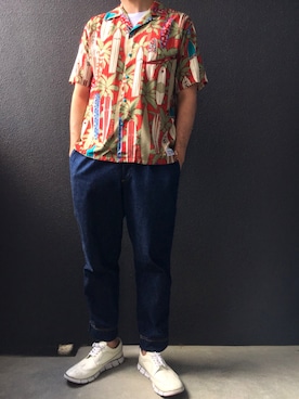 「TOGA PULLA（トーガ　プルラ）のアイテム（トップス）」を使った、fukudasさん（メンズ・178cm）の夏コーディネート