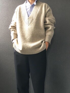 「ベージュコーデ」｜fukudasさん（メンズ・178cm・40代）の秋コーディネート